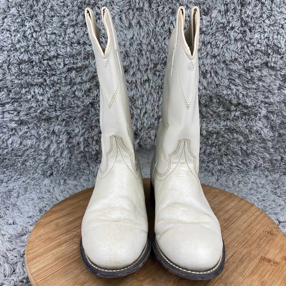 Laredo Western Boots Women's Size 6.5 M Cowboy Pearl White - Picture 8 of 10